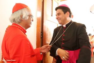 Jubiloso pueblo de Matagalpa recibe al Cardenal Leopoldo Brenes  