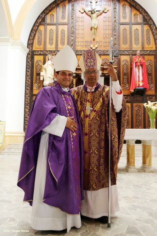 Jubiloso pueblo de Matagalpa recibe al Cardenal Leopoldo Brenes  