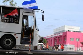 Segunda flota de buses rusos, porque  aquí Todos los Triunfos son del Pueblo!