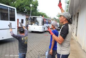 Segunda flota de buses rusos, porque  aquí Todos los Triunfos son del Pueblo!