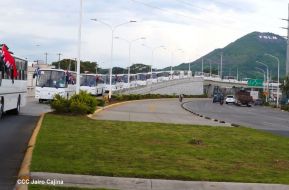 Segunda flota de buses rusos, porque  aquí Todos los Triunfos son del Pueblo!