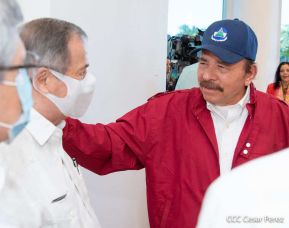 Reunión del Presidente Daniel Ortega y Compañera Rosario con el Presidente de Honduras Juan Orlando Hernández