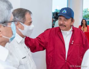 Reunión del Presidente Daniel Ortega y Compañera Rosario con el Presidente de Honduras Juan Orlando Hernández