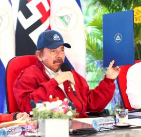 Reunión del Presidente Daniel Ortega y Compañera Rosario con el Presidente de Honduras Juan Orlando Hernández