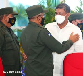 Reunión del Presidente Daniel Ortega y Compañera Rosario con el Presidente de Honduras Juan Orlando Hernández