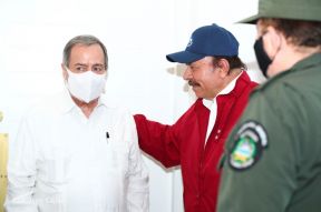 Reunión del Presidente Daniel Ortega y Compañera Rosario con el Presidente de Honduras Juan Orlando Hernández