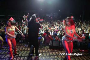 Pueblo celebra victoria del FSLN en las Elecciones Soberanas 2021