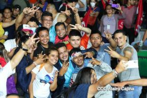 Pueblo celebra victoria del FSLN en las Elecciones Soberanas 2021