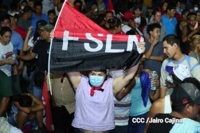 Pueblo celebra victoria del FSLN en las Elecciones Soberanas 2021