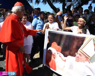 Cardenal Brenes visita Ticuantepe