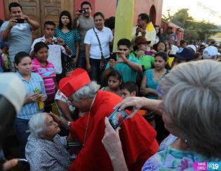 Cardenal Brenes visita Ticuantepe