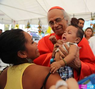 Cardenal Brenes visita Ticuantepe