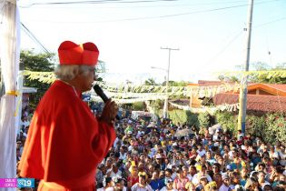 Cardenal Brenes visita Ticuantepe