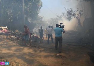 Cinco casas totalmente quemadas en barrio La Arenera de Ciudad Sandino