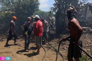 Cinco casas totalmente quemadas en barrio La Arenera de Ciudad Sandino