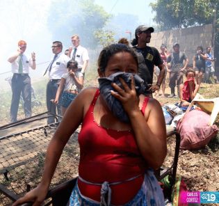 Cinco casas totalmente quemadas en barrio La Arenera de Ciudad Sandino