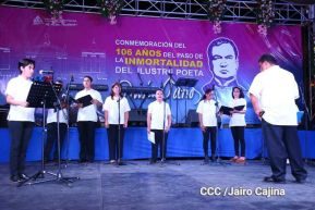 Nicaragua conmemoró el 106 aniversario del tránsito a la inmortalidad de Rubén Darío
