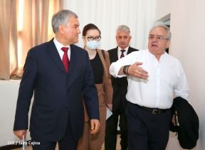 Delegación de la Federación Rusa, encabezada por el Presidente de la Duma Estatal de Rusia visitó Nicaragua