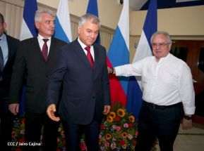 Delegación de la Federación Rusa, encabezada por el Presidente de la Duma Estatal de Rusia visitó Nicaragua