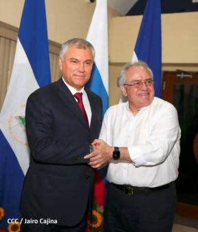 Delegación de la Federación Rusa, encabezada por el Presidente de la Duma Estatal de Rusia visitó Nicaragua