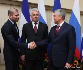 Delegación de la Federación Rusa, encabezada por el Presidente de la Duma Estatal de Rusia visitó Nicaragua
