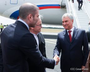 Delegación de la Federación Rusa, encabezada por el Presidente de la Duma Estatal de Rusia visitó Nicaragua