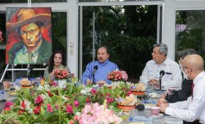 Encuentro del Presidente Daniel Ortega y Vicepresidenta Rosario Murillo con Presidente del BCIE