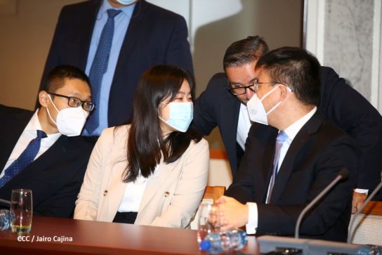 Presidente Daniel Ortega en encuentro con delegación de empresa estatal PowerChina