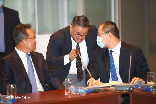 Presidente Daniel Ortega en encuentro con delegación de empresa estatal PowerChina