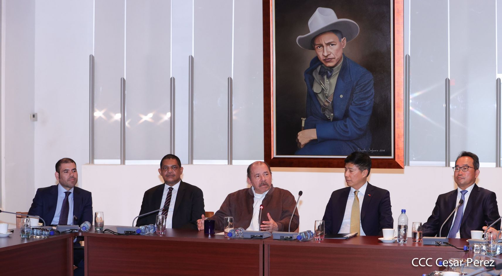 Presidente Daniel Ortega en encuentro con delegación de empresa estatal PowerChina