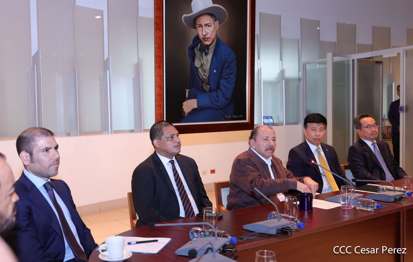 Presidente Daniel Ortega en encuentro con delegación de empresa estatal PowerChina