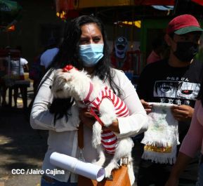 Familias de Masaya celebran la tradicional fiesta de San Lázaro