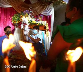 Familias de Masaya celebran la tradicional fiesta de San Lázaro