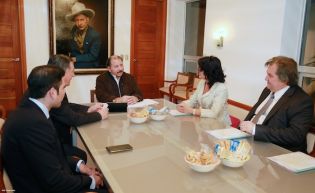 Presidente Daniel recibe a delegación parlamentaria de la Federación Rusa