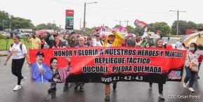 Familia sandinista conmemora el repliegue de Ducualí hacia Piedra Quemada