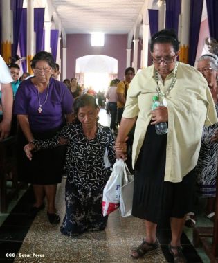 Cardenal Brenes y fieles católicos realizan cuarta peregrinación hacia el Santuario de Nuestro Señor de Esquipulas en La Conquista