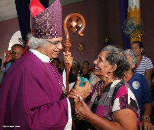 Cardenal Brenes y fieles católicos realizan cuarta peregrinación hacia el Santuario de Nuestro Señor de Esquipulas en La Conquista