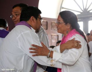 Cardenal Brenes y fieles católicos realizan cuarta peregrinación hacia el Santuario de Nuestro Señor de Esquipulas en La Conquista