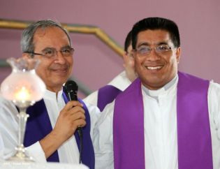 Cardenal Brenes y fieles católicos realizan cuarta peregrinación hacia el Santuario de Nuestro Señor de Esquipulas en La Conquista