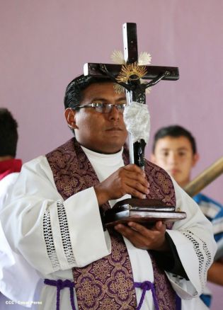 Cardenal Brenes y fieles católicos realizan cuarta peregrinación hacia el Santuario de Nuestro Señor de Esquipulas en La Conquista