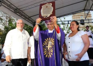 Masaya se desbordó en recibimiento al Cardenal Leopoldo Brenes