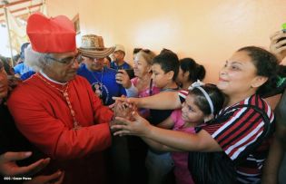 Masaya se desbordó en recibimiento al Cardenal Leopoldo Brenes