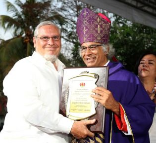 Masaya se desbordó en recibimiento al Cardenal Leopoldo Brenes