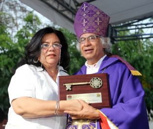 Masaya se desbordó en recibimiento al Cardenal Leopoldo Brenes
