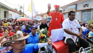 Masaya se desbordó en recibimiento al Cardenal Leopoldo Brenes
