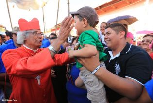 Masaya se desbordó en recibimiento al Cardenal Leopoldo Brenes