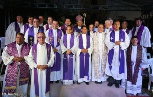 Masaya se desbordó en recibimiento al Cardenal Leopoldo Brenes