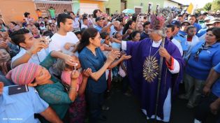 Masaya se desbordó en recibimiento al Cardenal Leopoldo Brenes