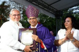 Masaya se desbordó en recibimiento al Cardenal Leopoldo Brenes