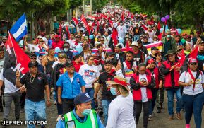Caminatas y caravanas en toda Nicaragua en Fuerza de Victorias celebrando el 43/19